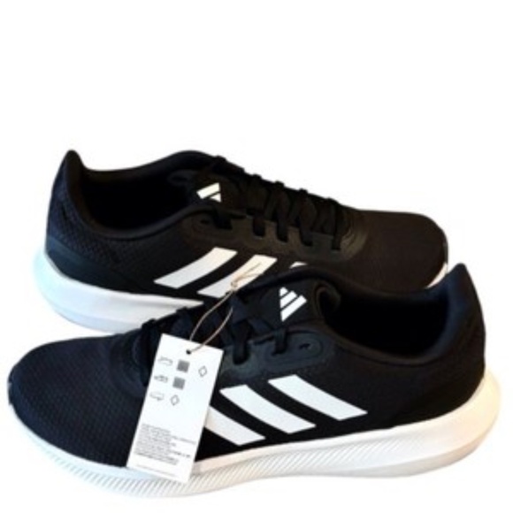 Adidas Runfalcon 3 Mens Running Shoes Size 11.5 Black Sneakers - Picture 8 of 9